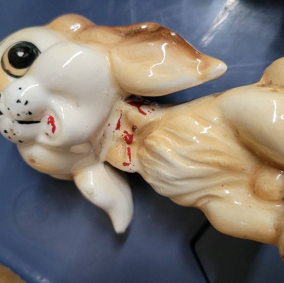 Commodore vintage glazed puppies dogs puppy dog salt and pepper shakers - Picture 9 of 13